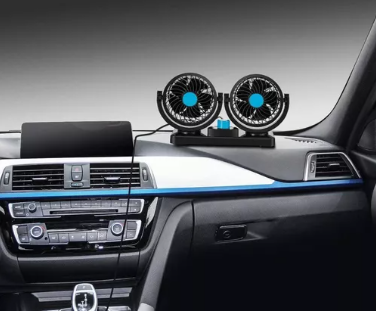 Ventilador carro Dual 12 V giro 360º